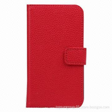 Flip mobile phone case for Samsung S5, PU material, elegant style, smart, fashionable, unique design